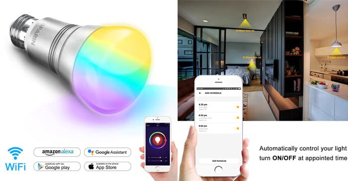 Lampadina intelligente Wi-Fi sconto Amazon