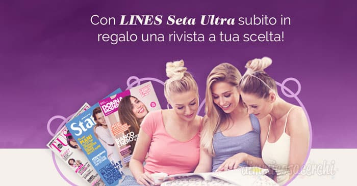 Lines seta ultra: in regalo una rivista a scelta