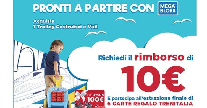 Trolley Megabloks rimborso concorso