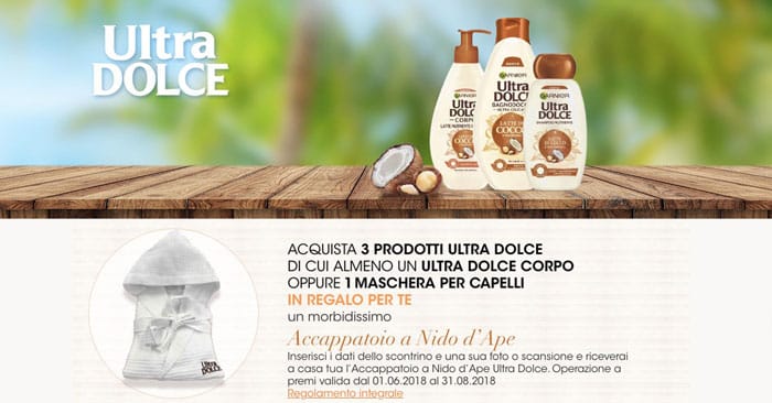 Ultra Dolce Garnier accappatoio