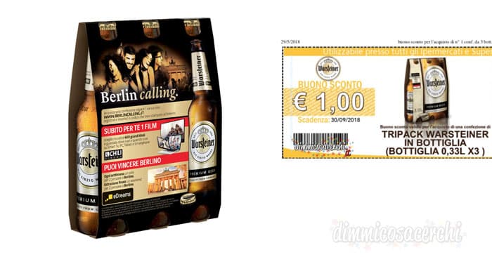 Buono sconto birra Warsteiner