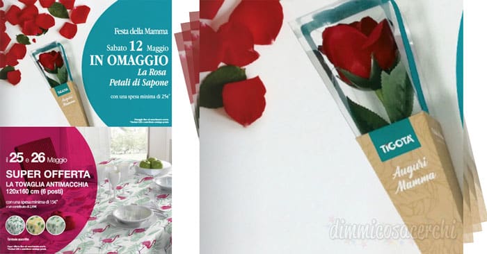 Tigotà per la festa della mamma: in regalo rosa con petali di sapone