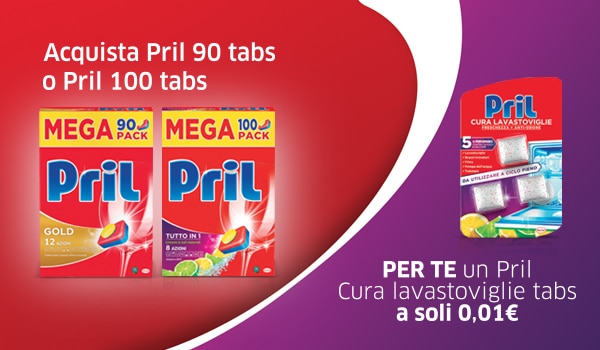 Pril Cura Lavastoviglie a 0,01€ negli Iper Carrefour