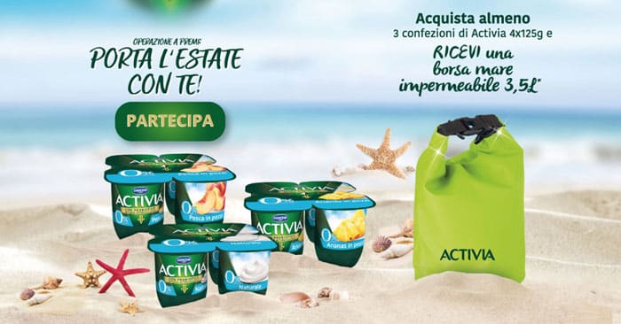 Activia borsa mare omaggio