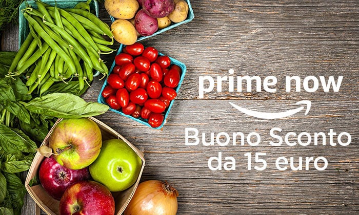 Buono sconto Amazon Prime Now