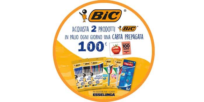 Concorso Bic: vinci card Esselunga