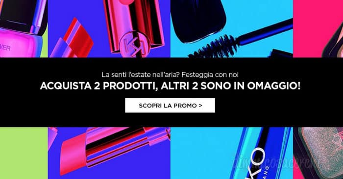 Kiko: 2 + 2 prodotti omaggio