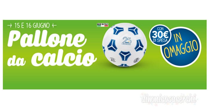 Pallone Eurospin omaggio