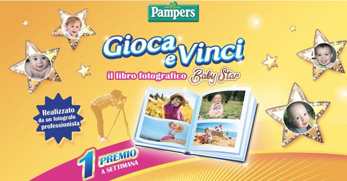 Pampers: vinci il libro fotografico Baby Star