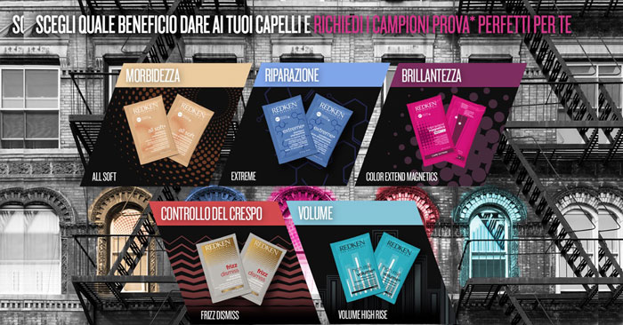 Redken: campioni omaggio per i capelli