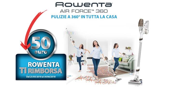 Rowenta Air Force 360 ti rimborsa