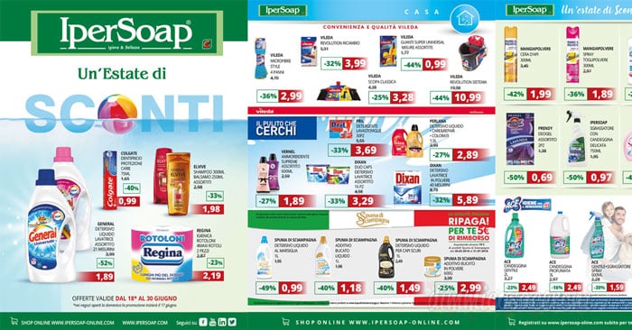 Volantino Ipersoap 18-30 giugno