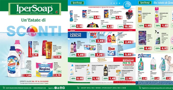 Volantino Ipersoap 18-30 giugno