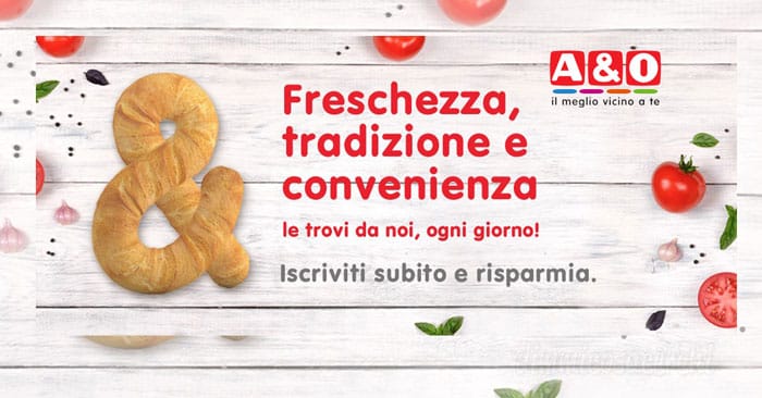 Supermercati A&O: buoni sconto e offerte