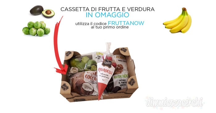 Amazon Prime Now: cassetta di frutta e verdura omaggio