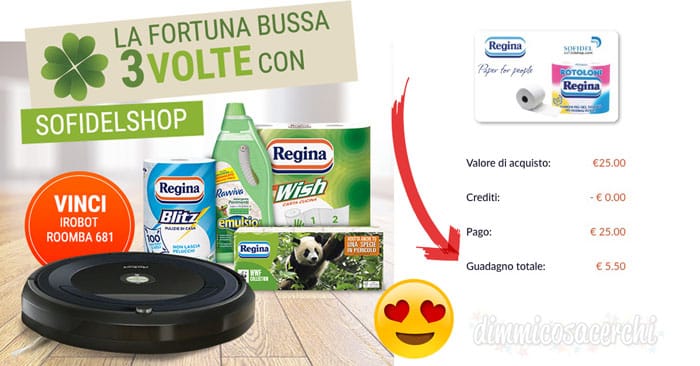 Concorso Sofildel vinci irobot Roomba