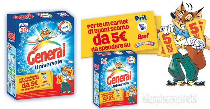 detersivo General Polvere buoni sconto