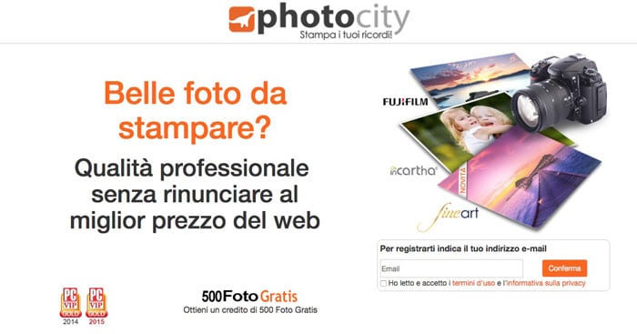 offerta photocity stampe foto omaggio