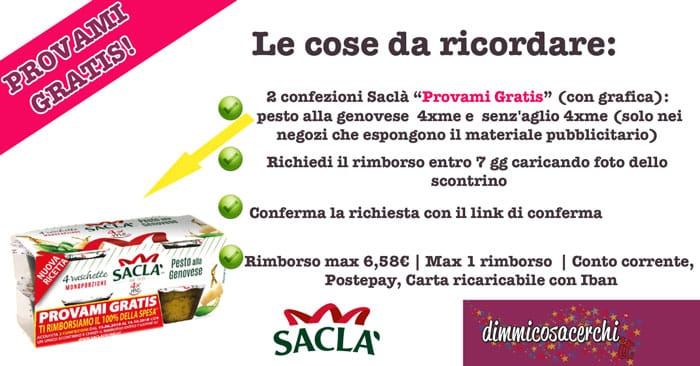 Saclà "Provami Gratis"