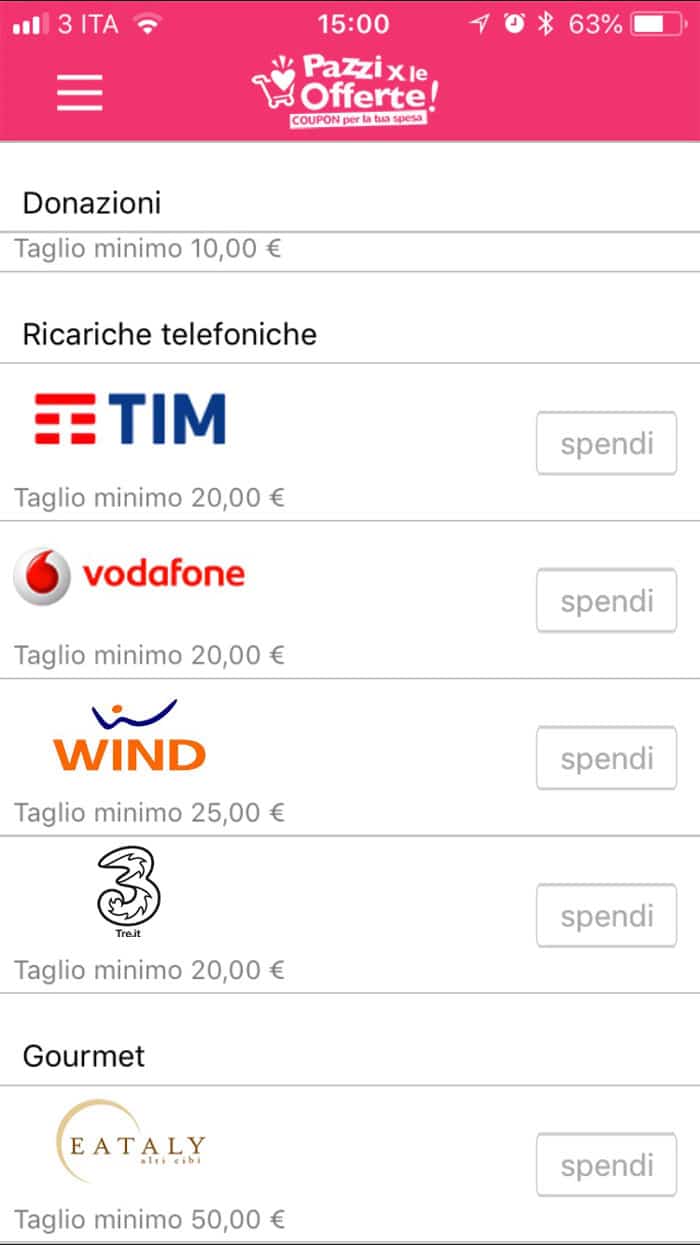 ricariche telefoniche gratis tim