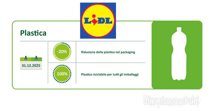 LIDL: via i prodotti monouso in plastica