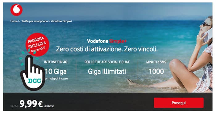 Offerta Vodafone Simple+