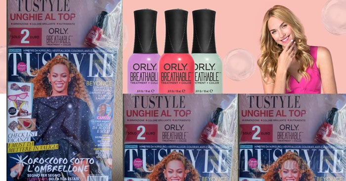 TuStyle con smalto Orly in edicola