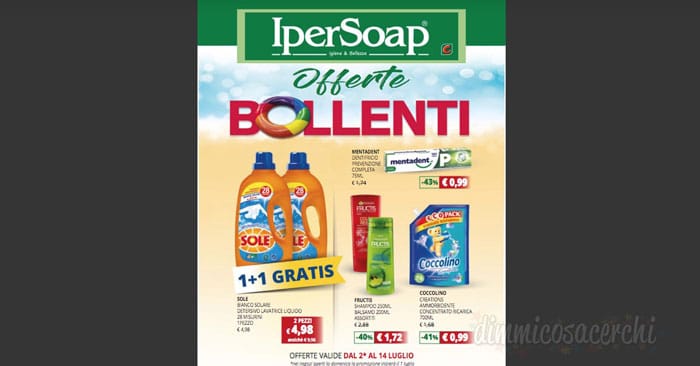 Volantino Ipersoap Luglio