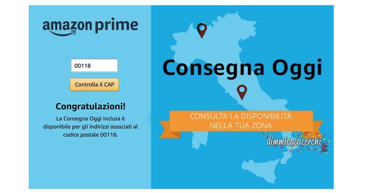 Amazon consegna oggi