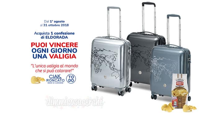 Concorso Amica Chips valigie roncato ciak