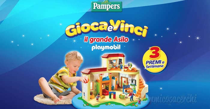 Pampers: gioca e vinci il Grande asilo Playmobil
