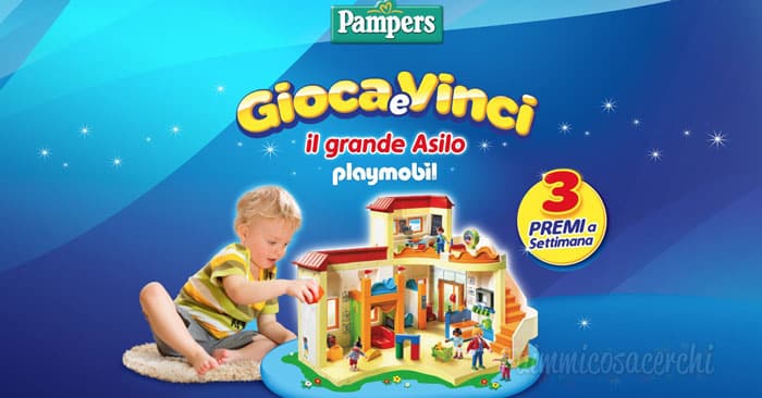 Pampers: gioca e vinci il Grande asilo Playmobil
