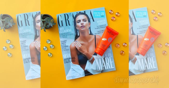 Rivista grazia con crema doposole Biopoint