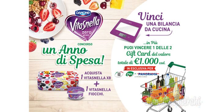 Vitasnella zero grassi: vinci un anno di spesa