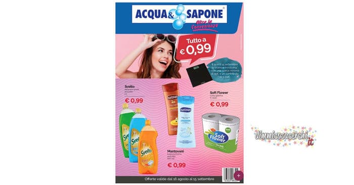 Volantino Acqua e Sapone