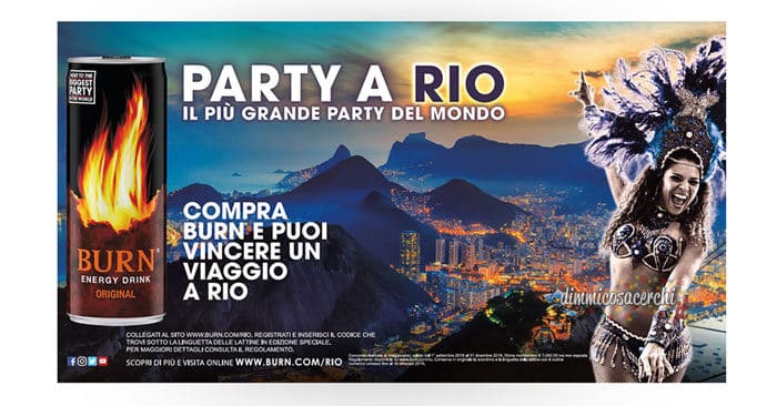 Concorso Burn: vinci viaggio a Rio de Janeiro!