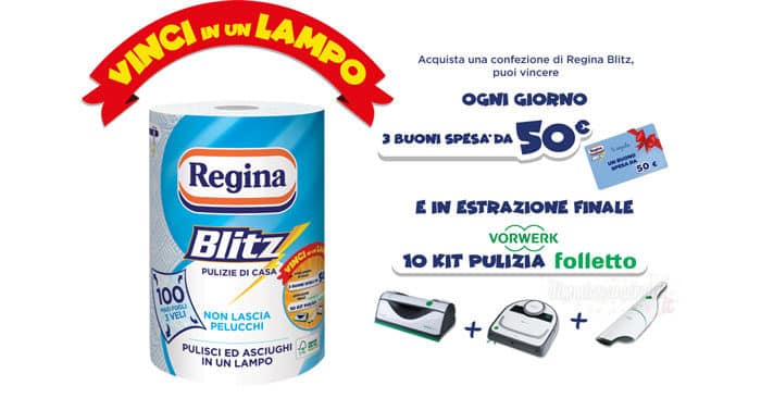 Concorso Regina Blitz "Vinci in un Lampo"