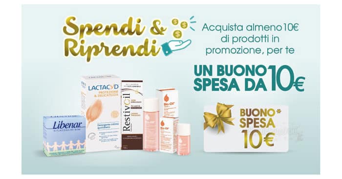 Spendi e Riprendi Bio-Oil, Restivoil, Lactacyd e Libenar