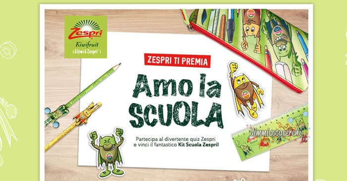 Vinci Kit Scuola con il concorso Zespri