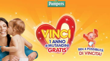 Vinci un anno di mutandini con Pampers