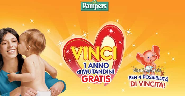 Vinci un anno di mutandini con Pampers