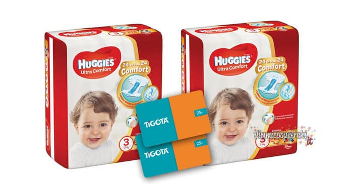 Concorso Huggies: vinci buoni Tigotà + pannolini omaggio