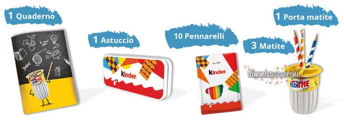 foto kit scuola kinder premio certo