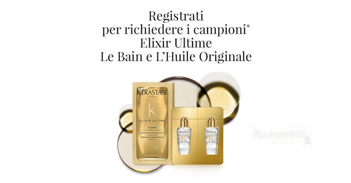 Campioni omaggio Elixir Ultime Le Bain e L'Huile Originale