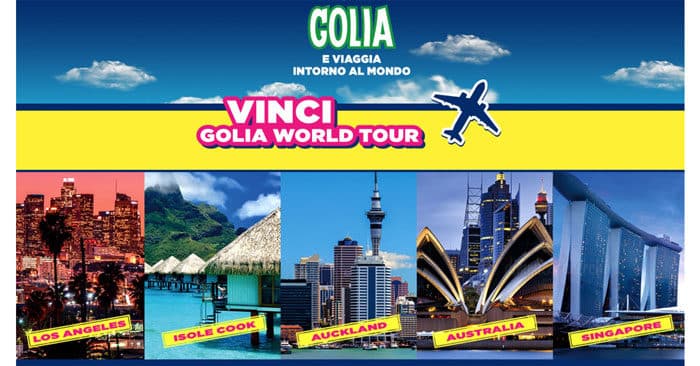 Concorso Golia: vinci viaggio Golia World Tour