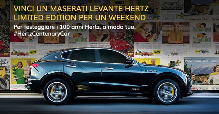 Concorso Hertz: vinci Maserati per 1 weekend