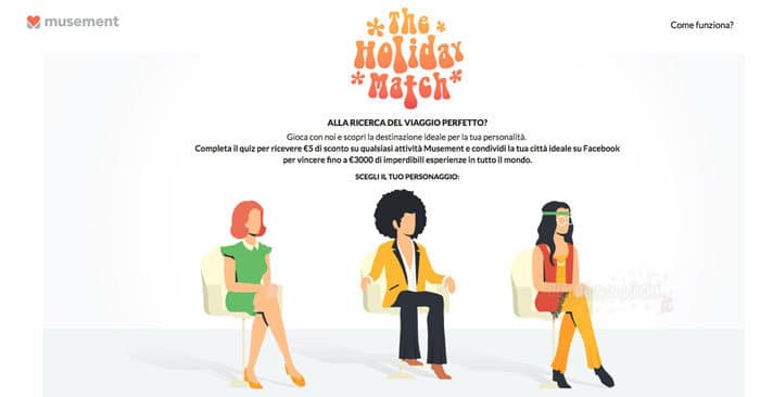 Concorso Musement "The Holiday Match"