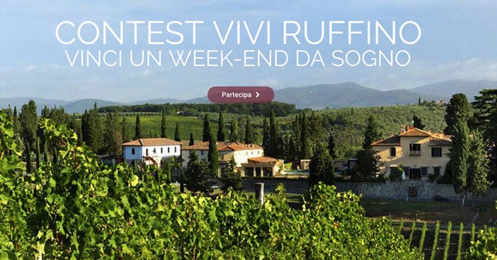 Concorso Vivi Ruffino: vinci forniture di vino