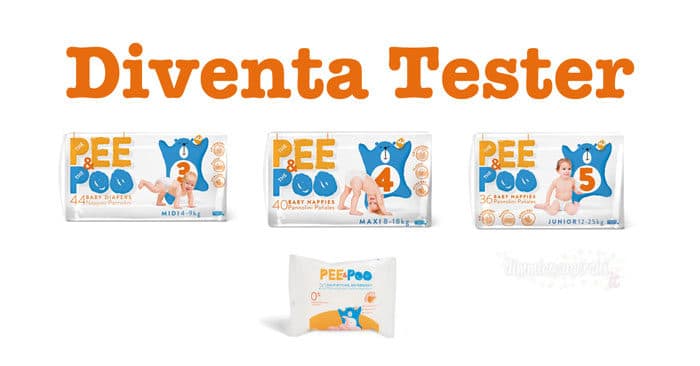 Diventa tester dei pannolini The Pee & The Poo