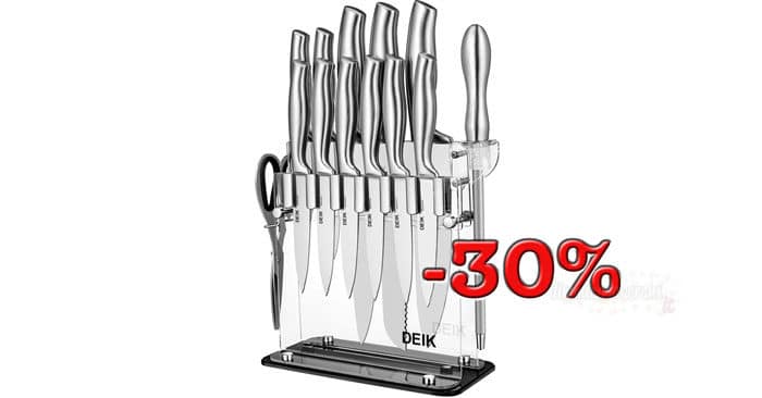 Set coltelli da cucina scontati del 30%
